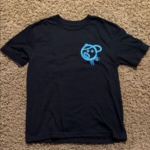 Baseball Lifestyle 101 Kids Black T-Shirt with Blue Graphic